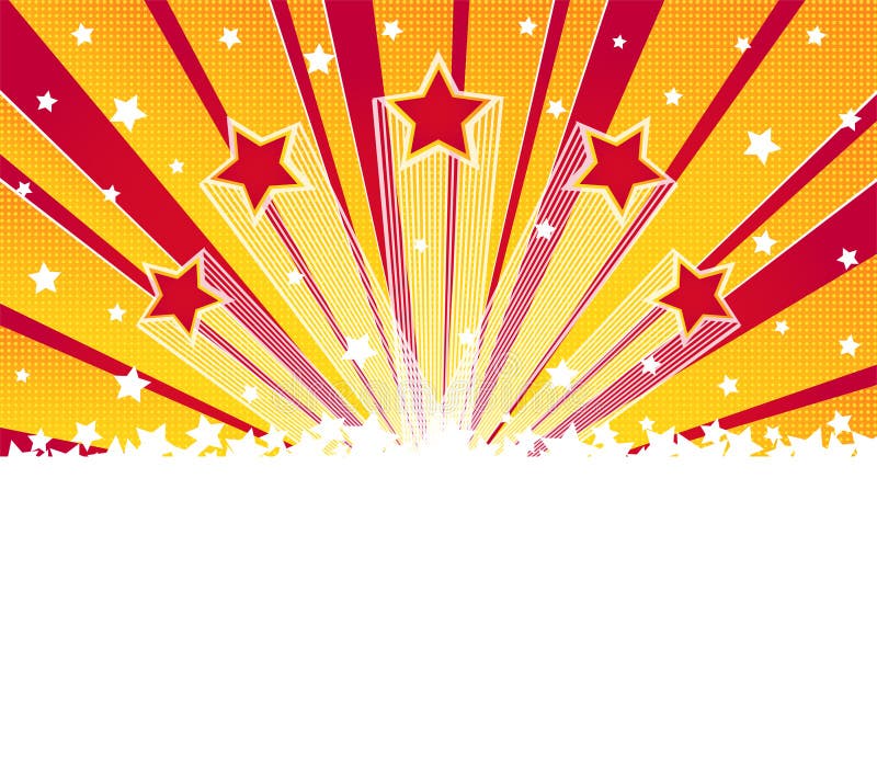 Abstract star burst background. Halftone vector background