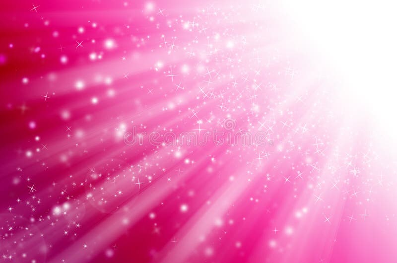 Abstract sterlicht met roze achtergrond.