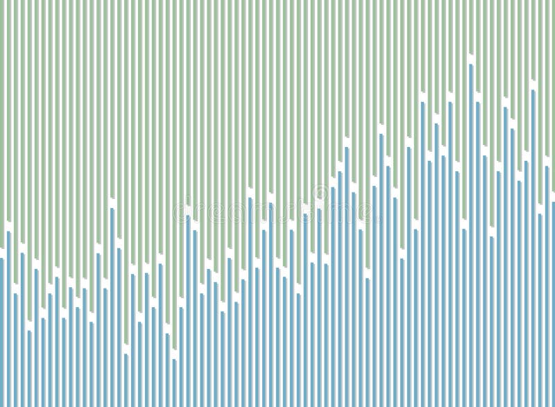 Abstract Of Stripe Line Green And Blue Pattern Background. Stock Vector