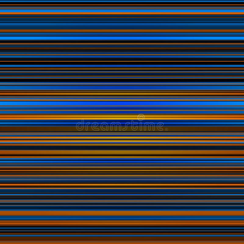 Abstract striped blue, brown and orange background royalty free illustration