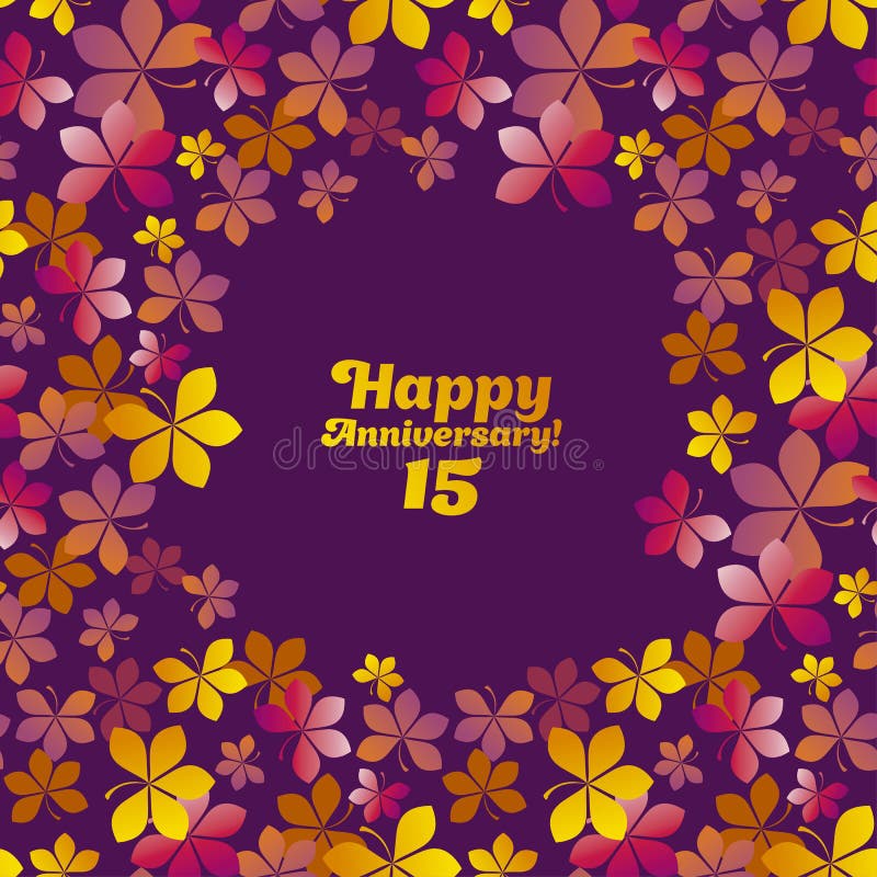 Abstract stylized fall leaves card template. vector illustration Abstract stylized fall leaves card template. vector illustration