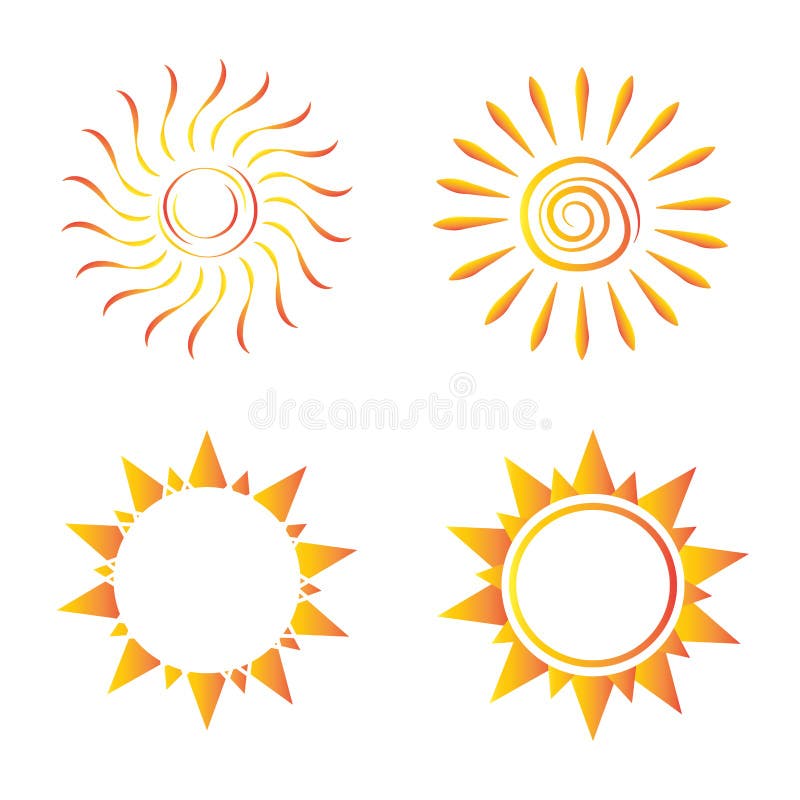Abstract sun shape stock vector. Illustration of scene - 105366166