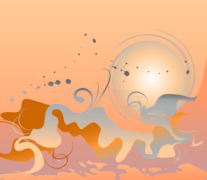 Abstract sunset background