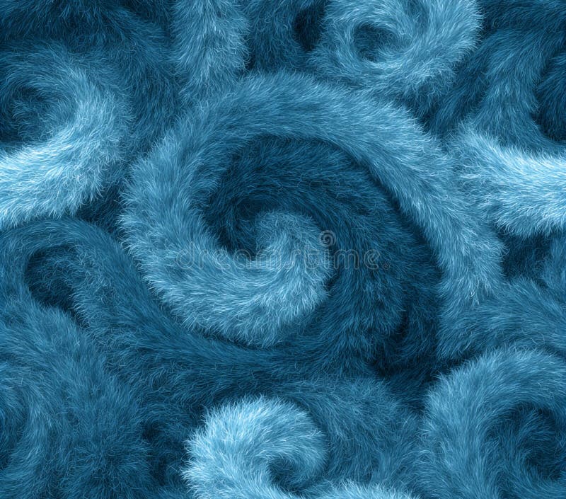 Abstract Swirling Blue Texture Seamless Pattern Design vector illustration