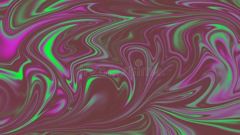 Abstract Swirling Green and Magenta Fluid Texture background royalty free illustration