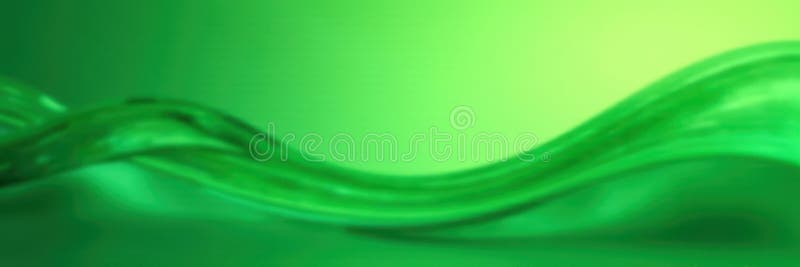 Abstract swirling green waves, blurred gradient background, dynamic, pattern, blur royalty free illustration