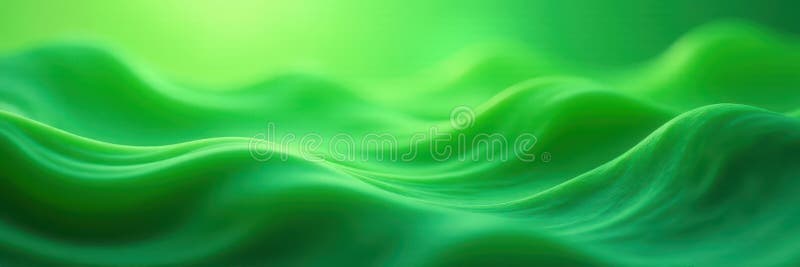 Abstract swirling green waves, blurred gradient background, minimal, ocean stock illustration