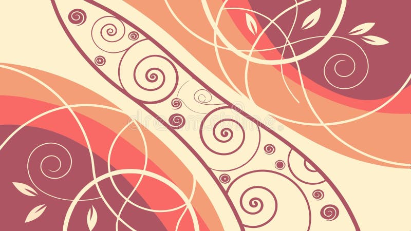 Abstract swirling pattern with colorful lines and shapes vector design Generative AI stock illustration