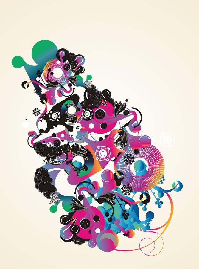 Abstract t-shirt design royalty free illustration