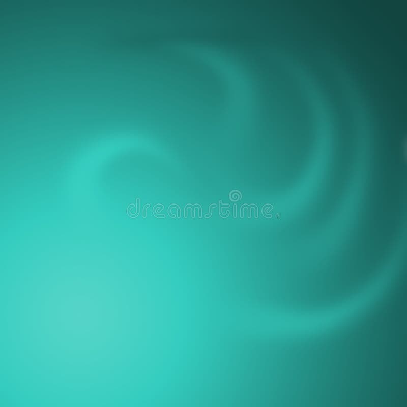 Abstract teal gradient background with soft flowing wave shapes and smooth blur stock illustration