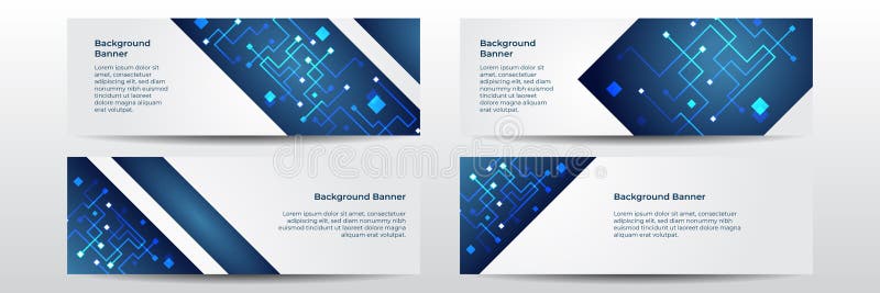 Abstract tech background. Futuristic technology interface. Wide banner background