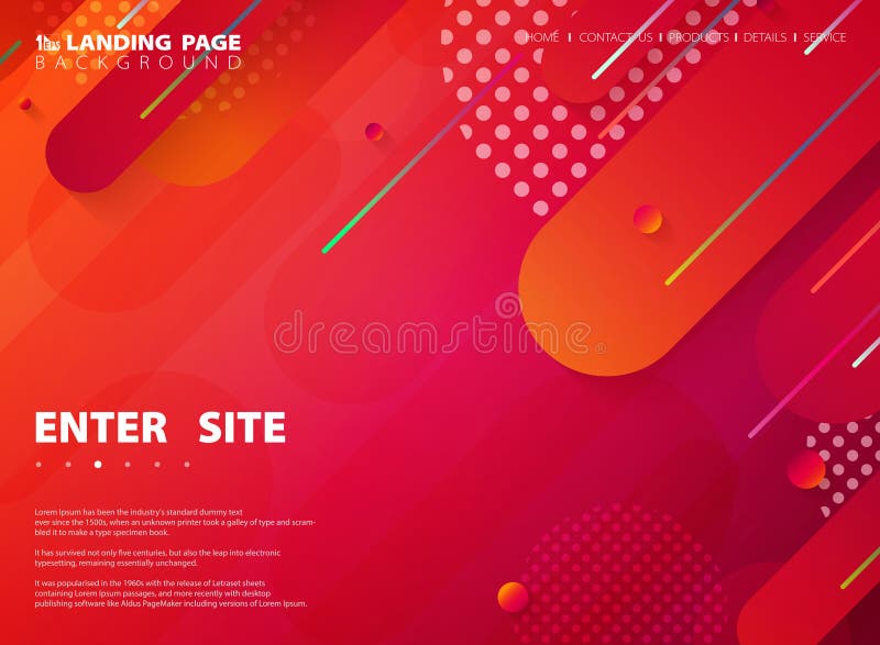 Abstract tech colorful stripe line web landing page background. illustration vector eps10 vector illustration