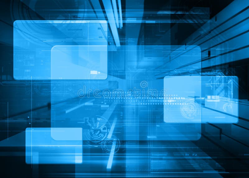 Abstract tech design vector illustration