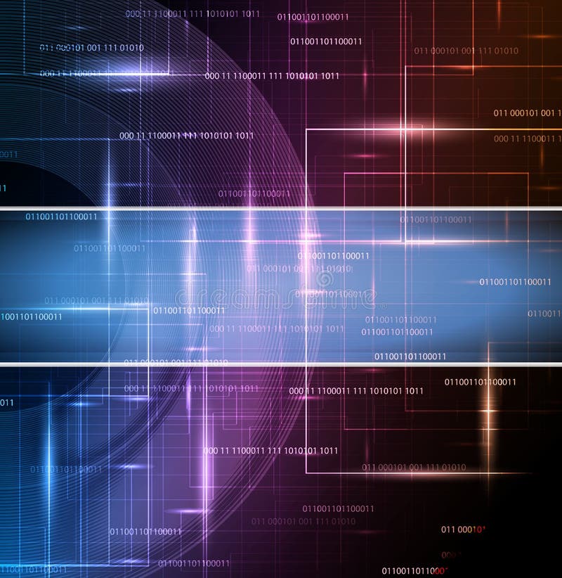 Abstract tech design stock illustration
