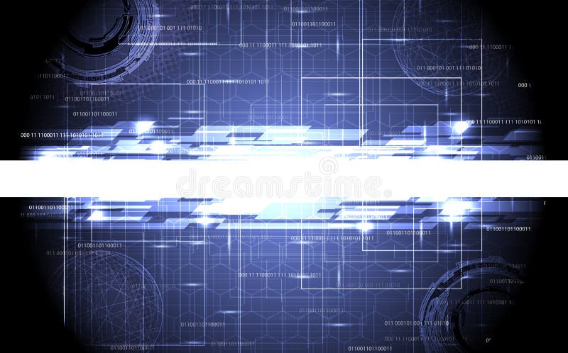 Abstract tech design stock illustration