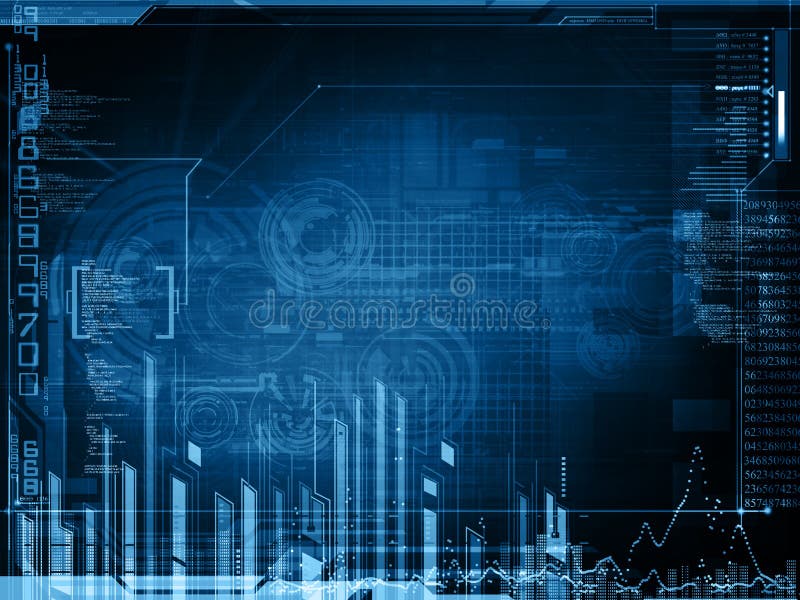 Abstract tech design vector illustration