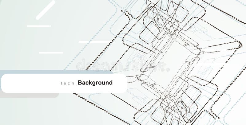 Abstract tech design elements vector illustration