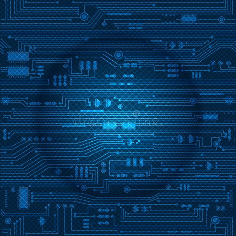 Abstract tech illustration. royalty free illustration