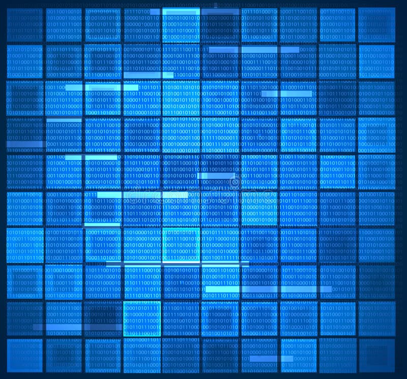 Abstract tech illustration. royalty free illustration