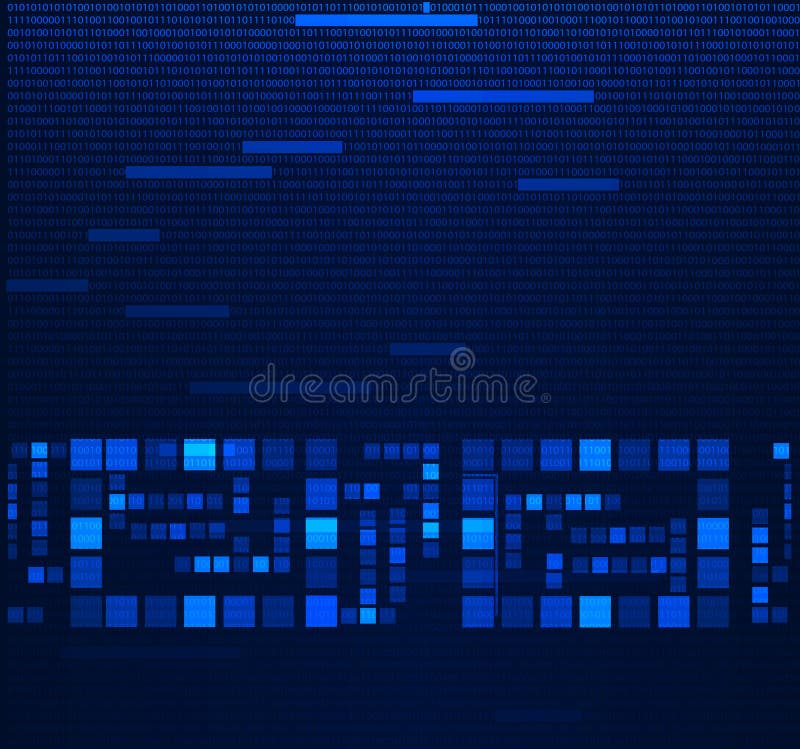 Abstract tech illustration. royalty free illustration