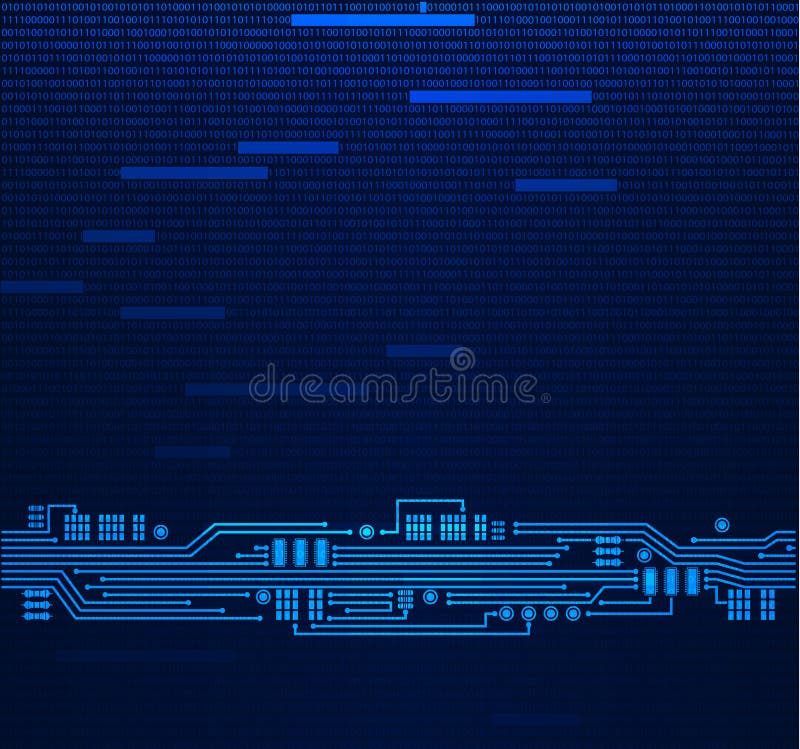 Abstract tech illustration. royalty free illustration