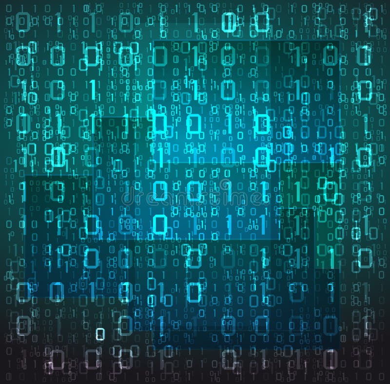 Abstract tech illustration. royalty free illustration