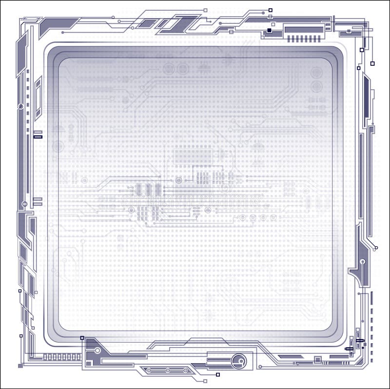 Abstract tech illustration. vector illustration