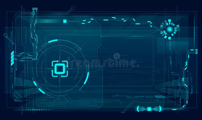 Abstract tech illustration. royalty free illustration
