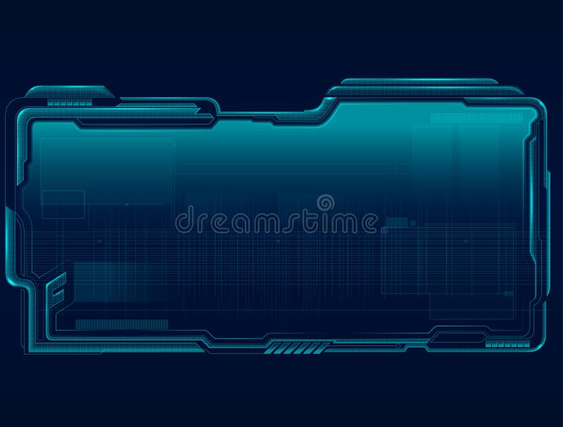 Abstract tech illustration. royalty free illustration