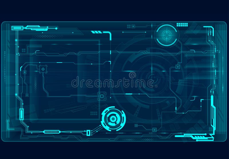 Abstract tech illustration. royalty free illustration