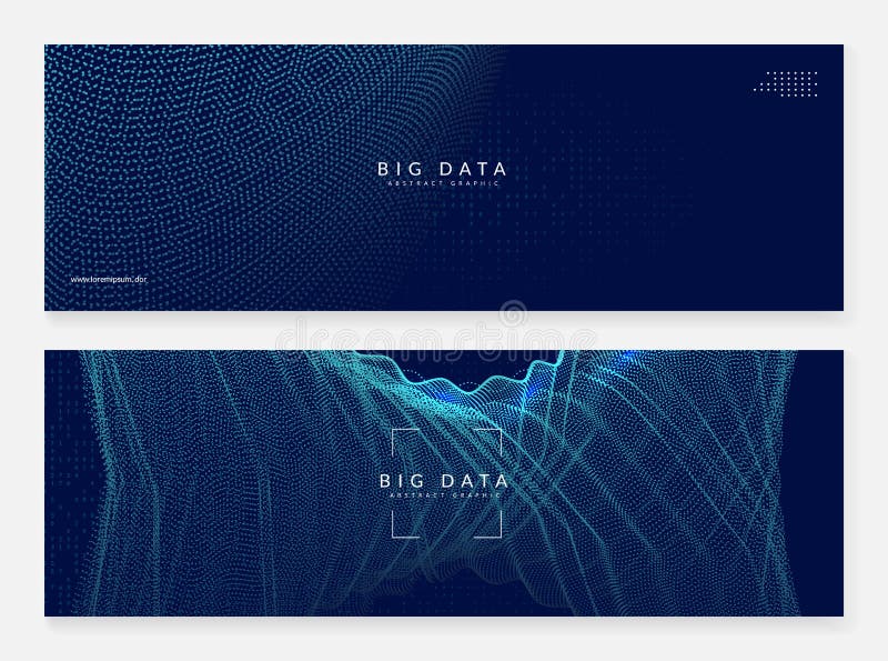Abstract tech visuals. Digital technology stock illustration