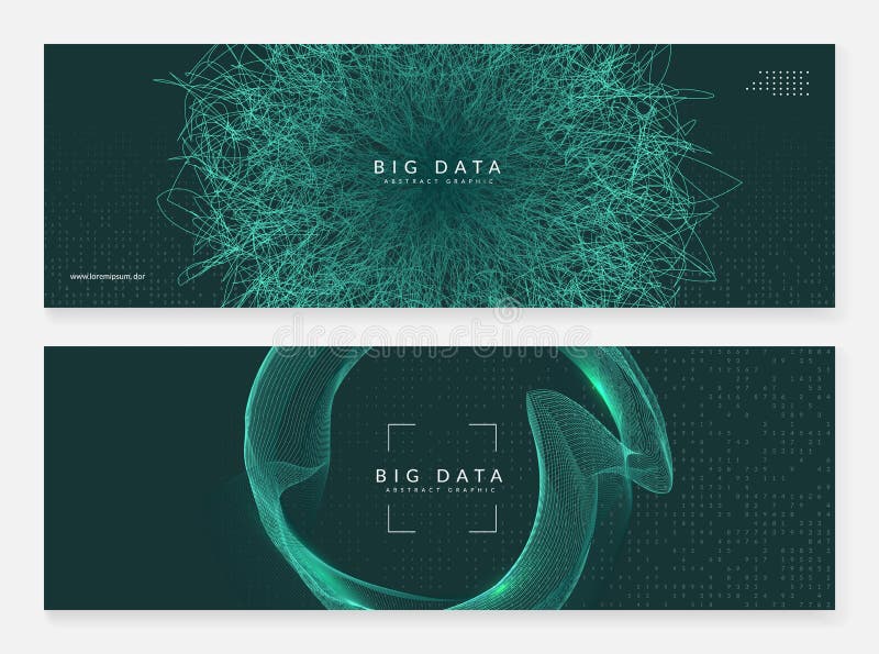 Abstract tech visuals. Digital technology stock illustration