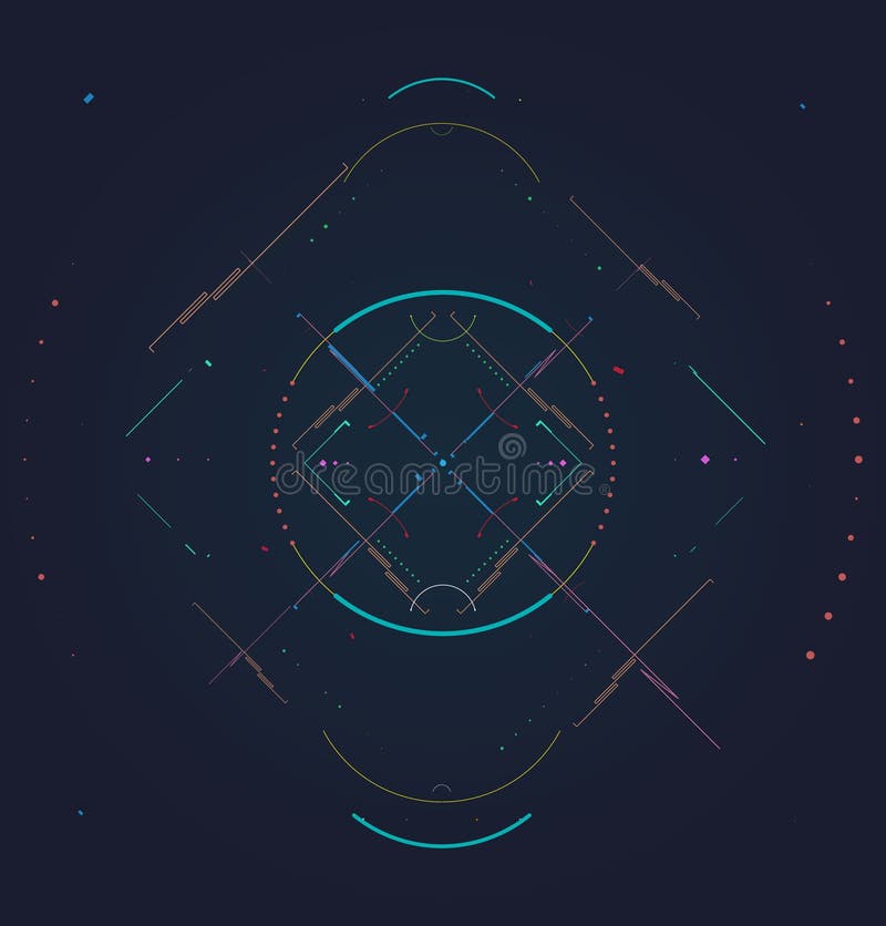 Abstract techno background. Futuristic abstract high-tech design.