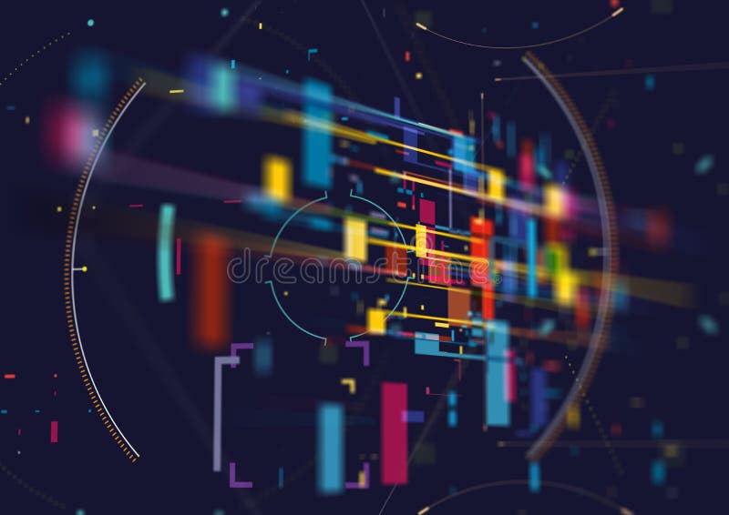 Abstract techno background. Futuristic abstract high-tech design.