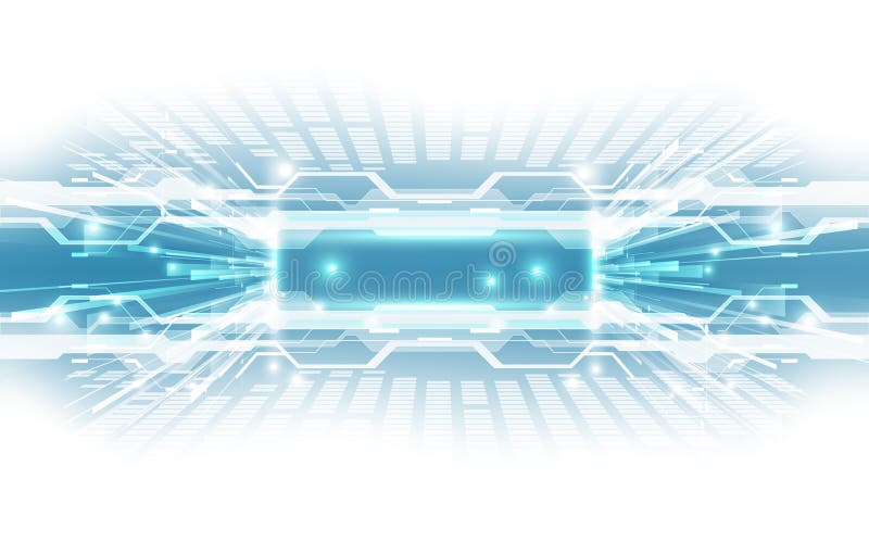 Abstract technological background concept with various technical elements. illustration Vector royalty free illustration