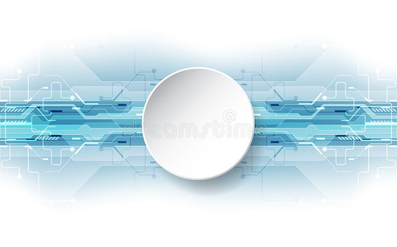 Abstract technological background concept with various technology elements. illustration Vector vector illustration