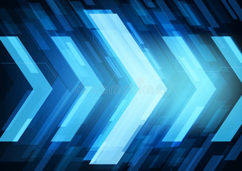 Abstract technology arrows vector illustration