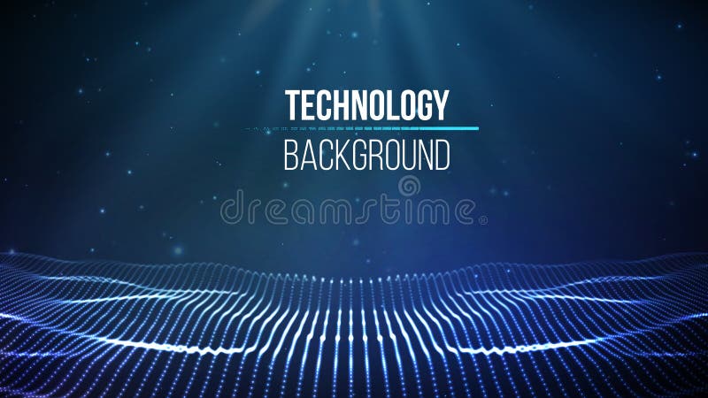 Abstract technology background. Background 3d grid. Cyber technology Ai tech wire network futuristic wireframe vector illustration