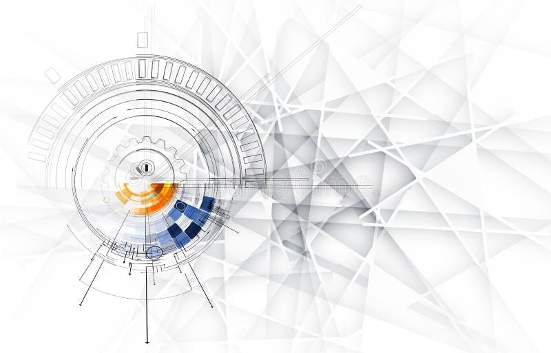 Abstract technology background Business & development royalty free illustration