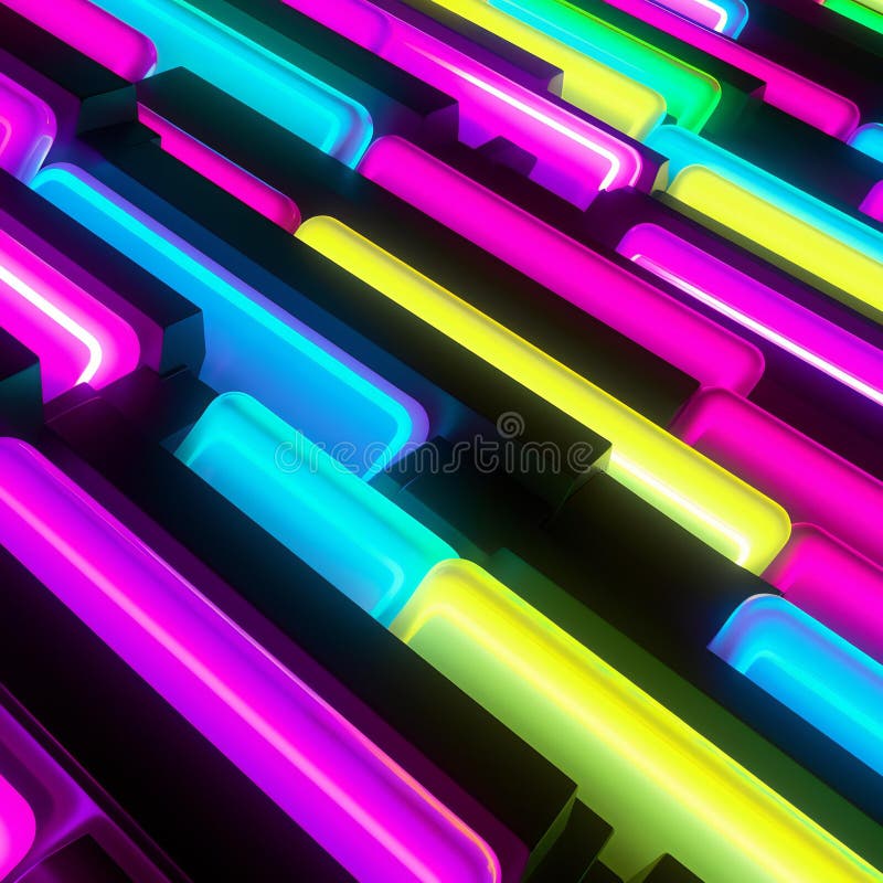 Abstract technology background, Colorful glowing neon lights vector illustration.