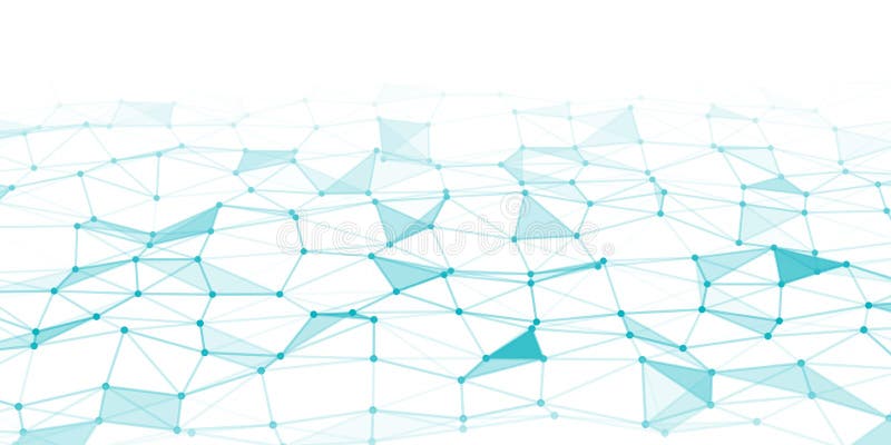 Abstract technology background with connecting dots and lines. Network concept. Data technology stock illustration