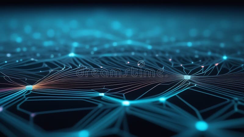 Abstract technology background. Digital networking science texture royalty free illustration