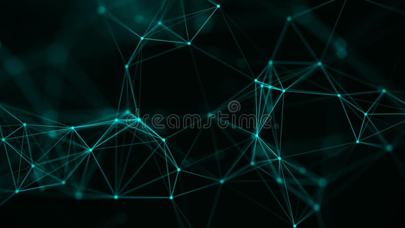 Abstract technology background. Green connection structure. 3d rendering. stock illustration Abstract technology background. Green connection structure. 3d rendering. stock illustration