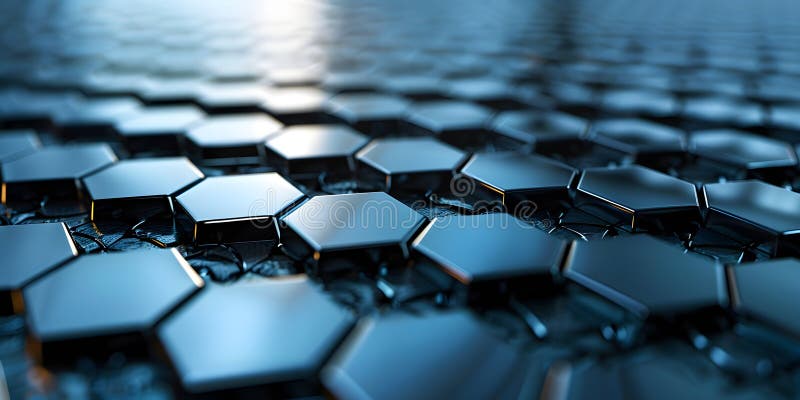 Abstract technology background hexagon glow neon line business background theme stock image