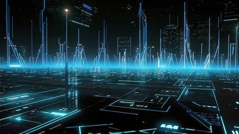 Abstract technology background for machine learning and big data network connectivity vector illustration