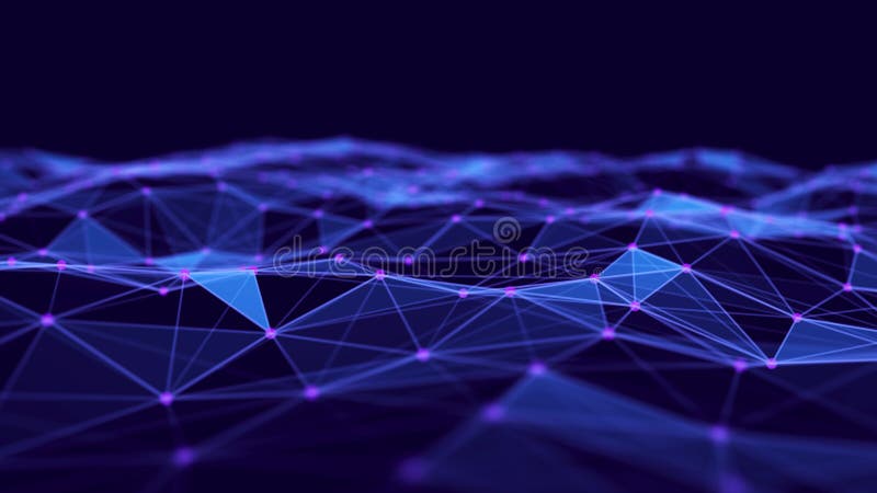 Abstract technology background. Network connection structure. Big data digital background. 3d rendering stock illustration