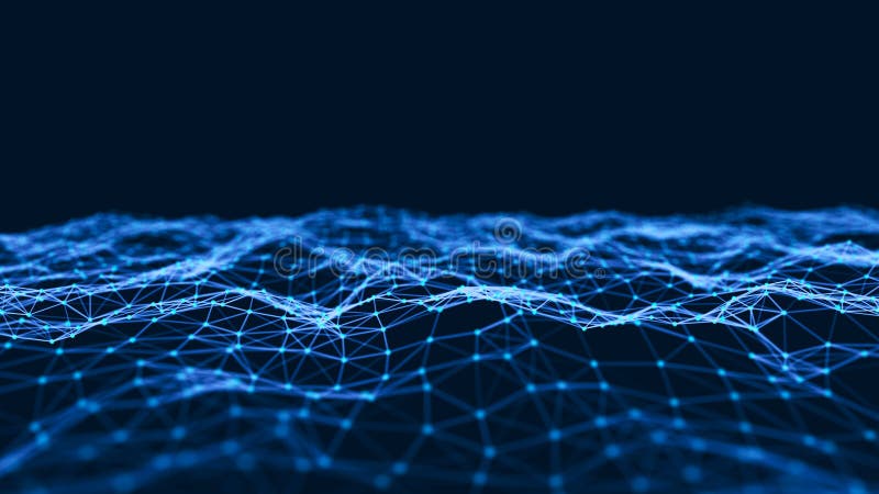 Abstract technology background. Network connection structure. Big data digital background. 3d rendering royalty free illustration