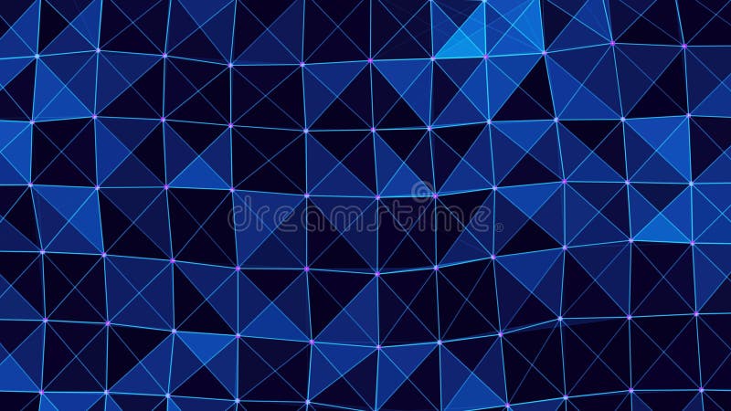Abstract technology background. Network connection structure. Science background3d rendering vector illustration