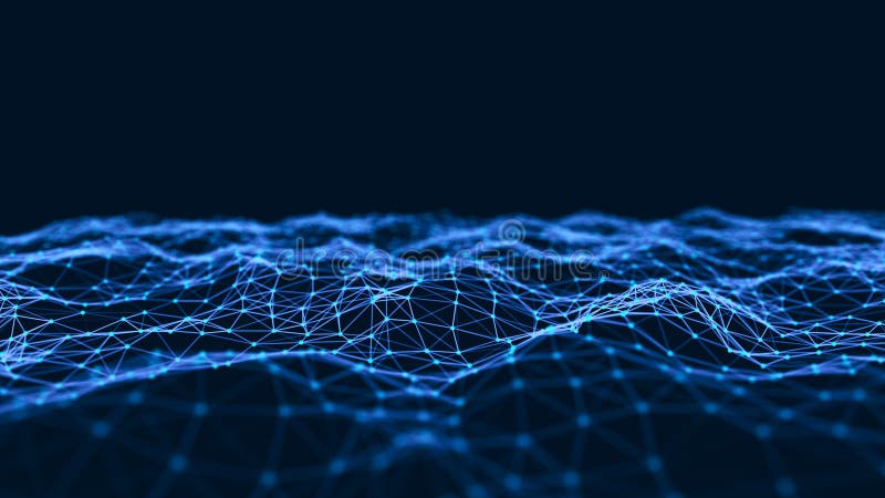 Abstract technology background. Network connection structure. Science background. Big data digital background. 3d rendering. royalty free illustration
