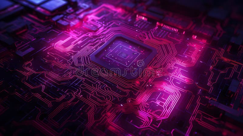 Abstract technology background with wavy color grid. Analytics data algorithms. Computing concept. Neural network AI generated art